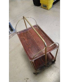 DESSERTE A ROULETTES VINTAGE - PLIANTE