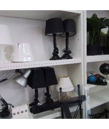 LAMPE CHEVET NOIR