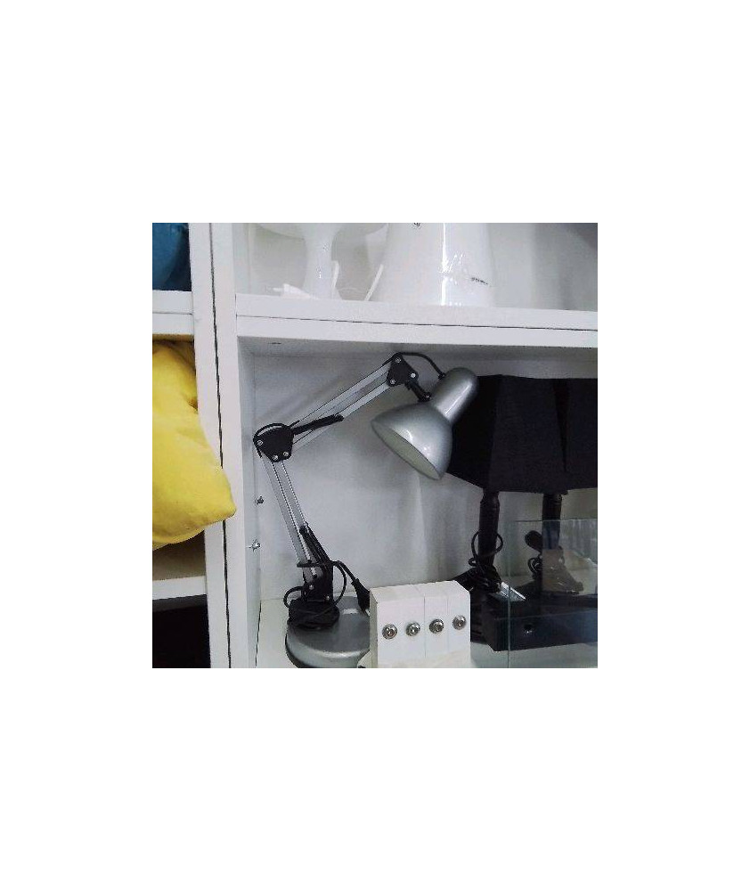 LAMPE BUREAU ARTICULEE GRISE 
