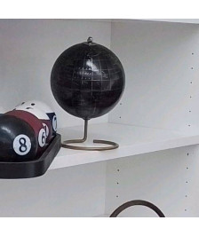 PETIT GLOBE NOIR ET DORÉ 