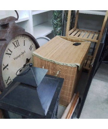 PANIER A LINGE BAMBOU CARRÉ 