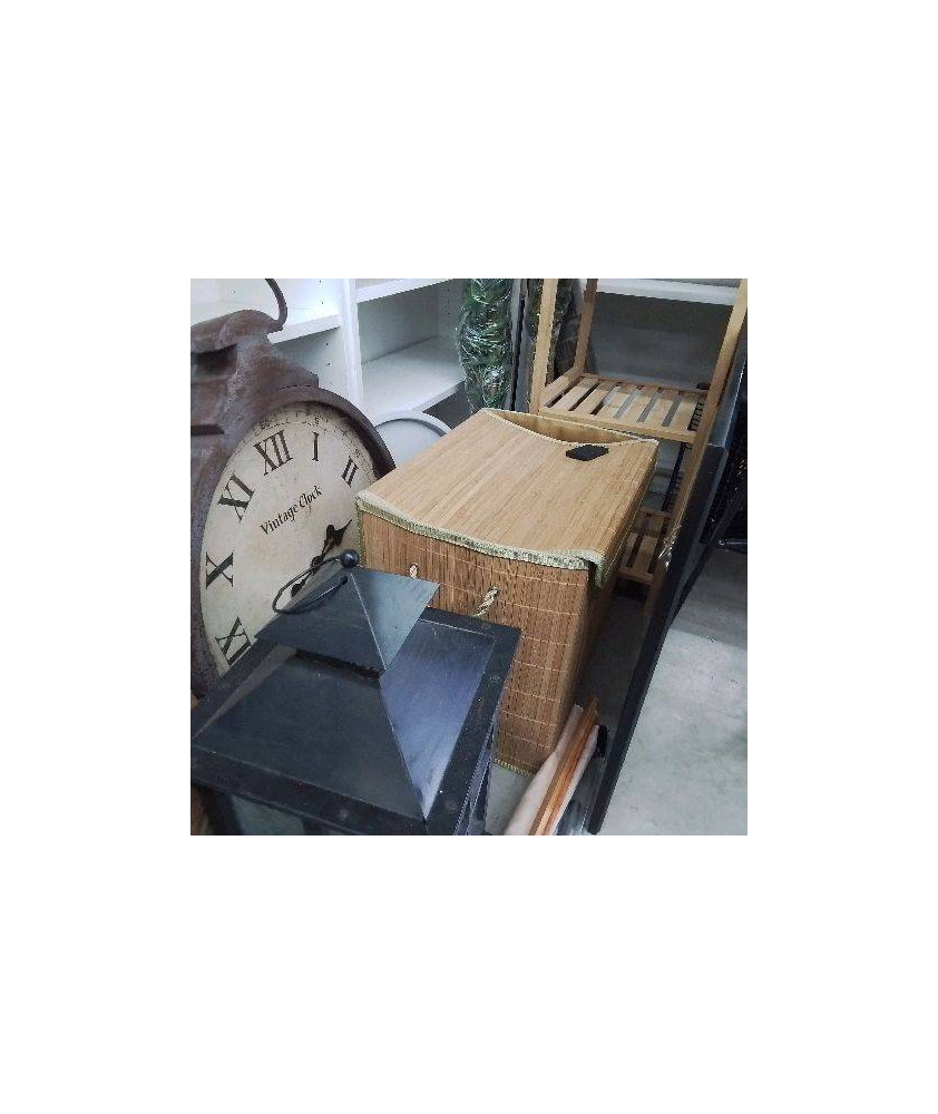 PANIER A LINGE BAMBOU CARRÉ 
