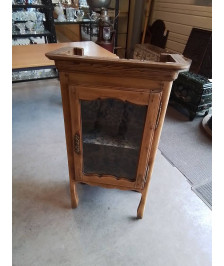 VITRINE BOIS CLAIR 1 PORTE