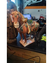 CHEVAL STYLE TANG CERAMIQUE ASIATIQUE