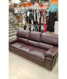 CANAPE CUIR 3 PLACES 
