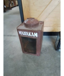 LANTERNE MÉTAL CHOCOLAT MAHAKAM