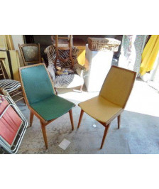 CHAISE CUIR ANNÉE 50