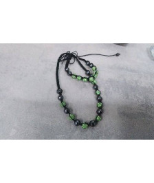 PARURE NOIRE ET VERTE 