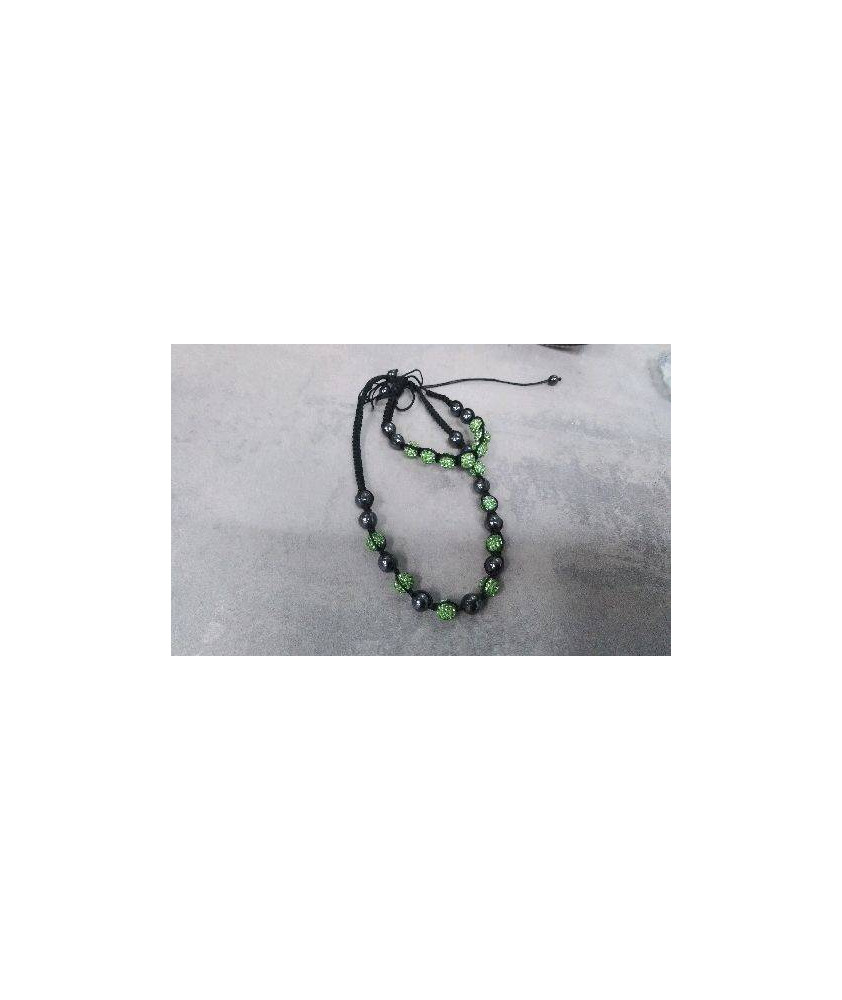 PARURE NOIRE ET VERTE 