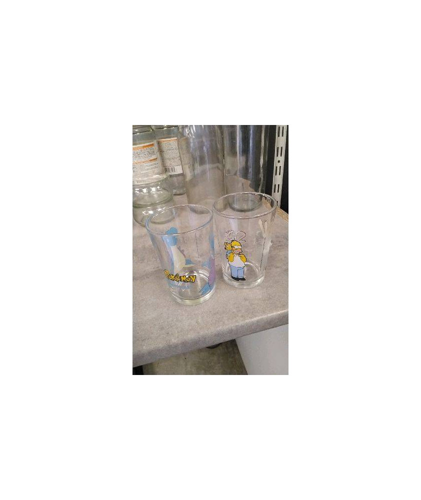 VERRE DESSIN ANIME