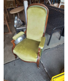 VOLTAIRE BOIS  TISSU VERT