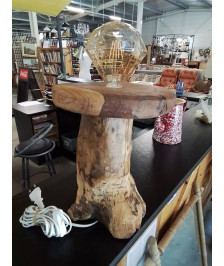 LAMPE PIED TRONC