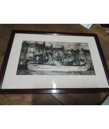 LITHOGRAPHIE NUMÉROTÉE  PORT MICHEL POTIER 