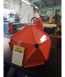 SUSPENSION  MÉTAL ORANGE SPACE AGE  ANNÉES 70