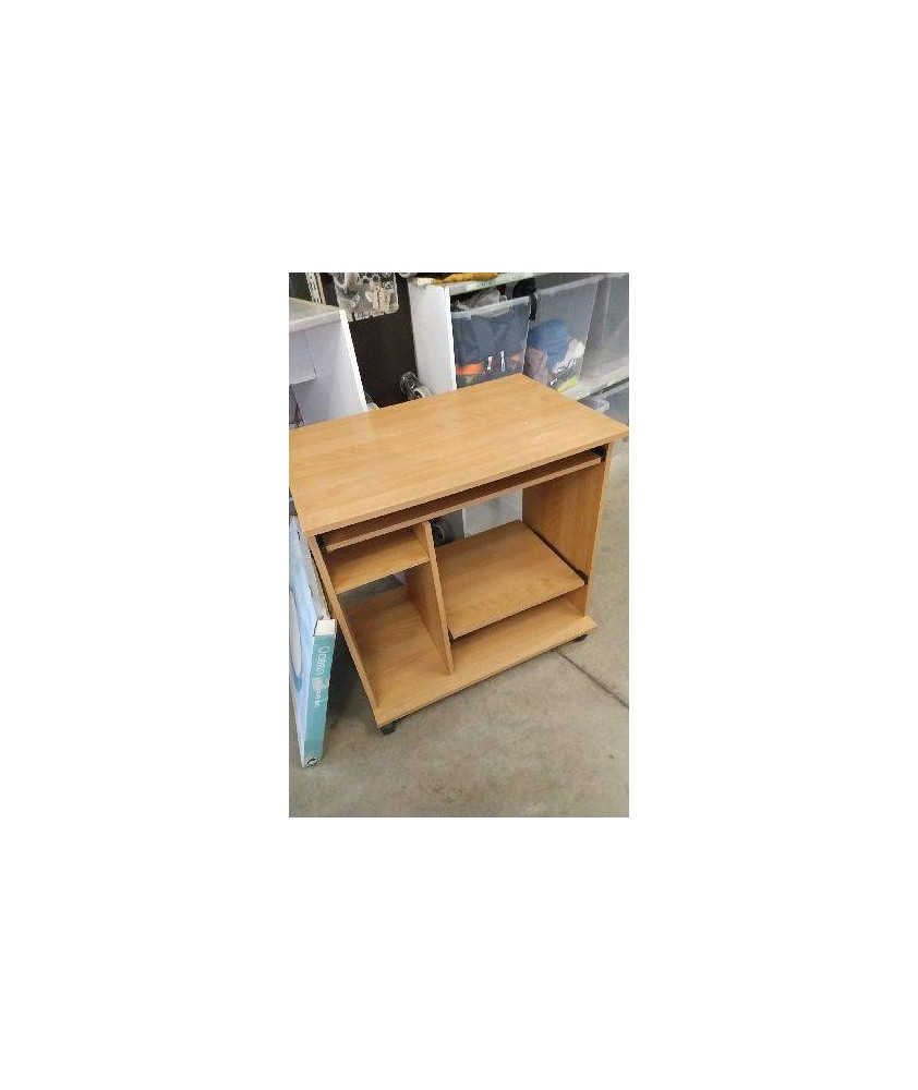 BUREAU TABLETTE A ROULETTES 