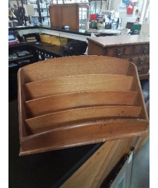 RANGE COURRIER DE BUREAU BOIS CLAIR 4 COMPARTIMENTS