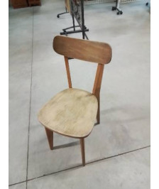 CHAISE BISTROT BOIS CLAIR ANNÉES 50