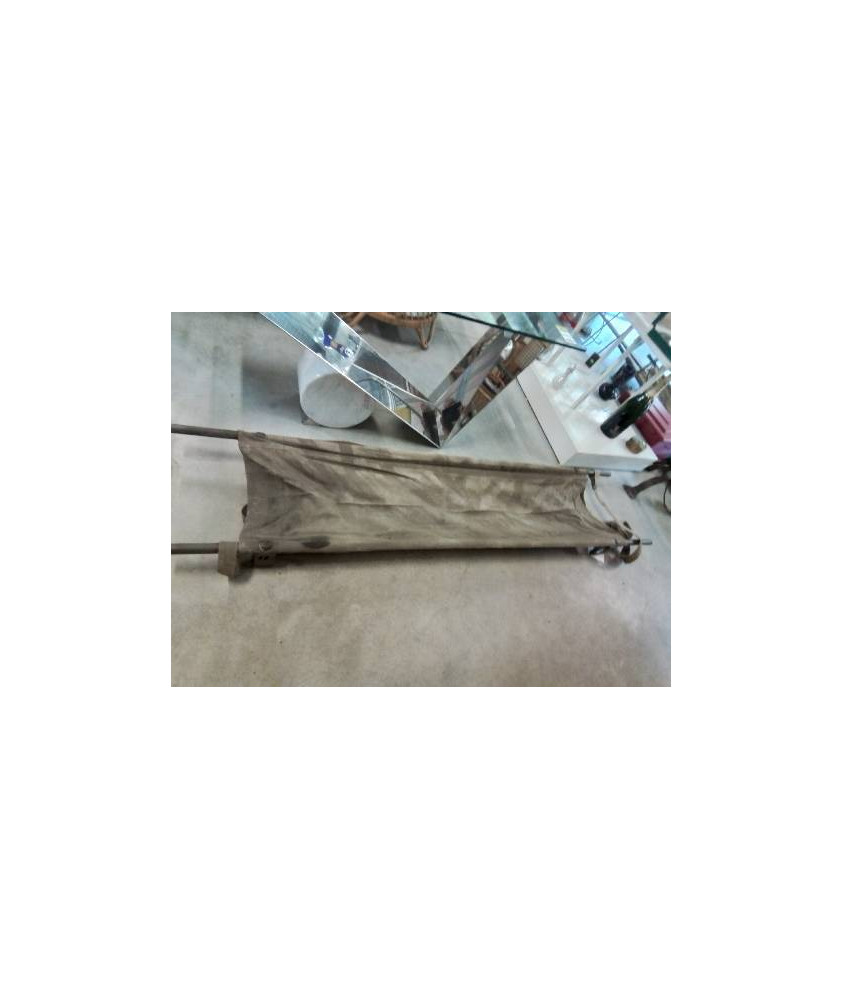 BRANCARD MILITAIRE PLIANT   MÉTAL ET TOILE