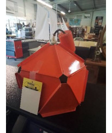 SUSPENSION  MÉTAL ORANGE SPACE AGE  ANNÉES 70
