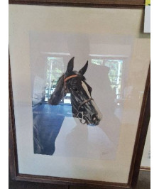 GOUACHE CHEVAL JEAN MARIE RIVET (XXE)