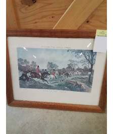 GRAVURE CHASSE A COUR D’APRES J.HARRIS