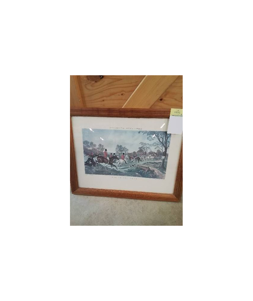 GRAVURE CHASSE A COUR D’APRES J.HARRIS