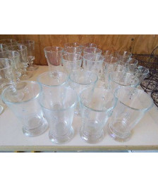 LOT DE 6+1 VERRE MOTIF ABEILLE 