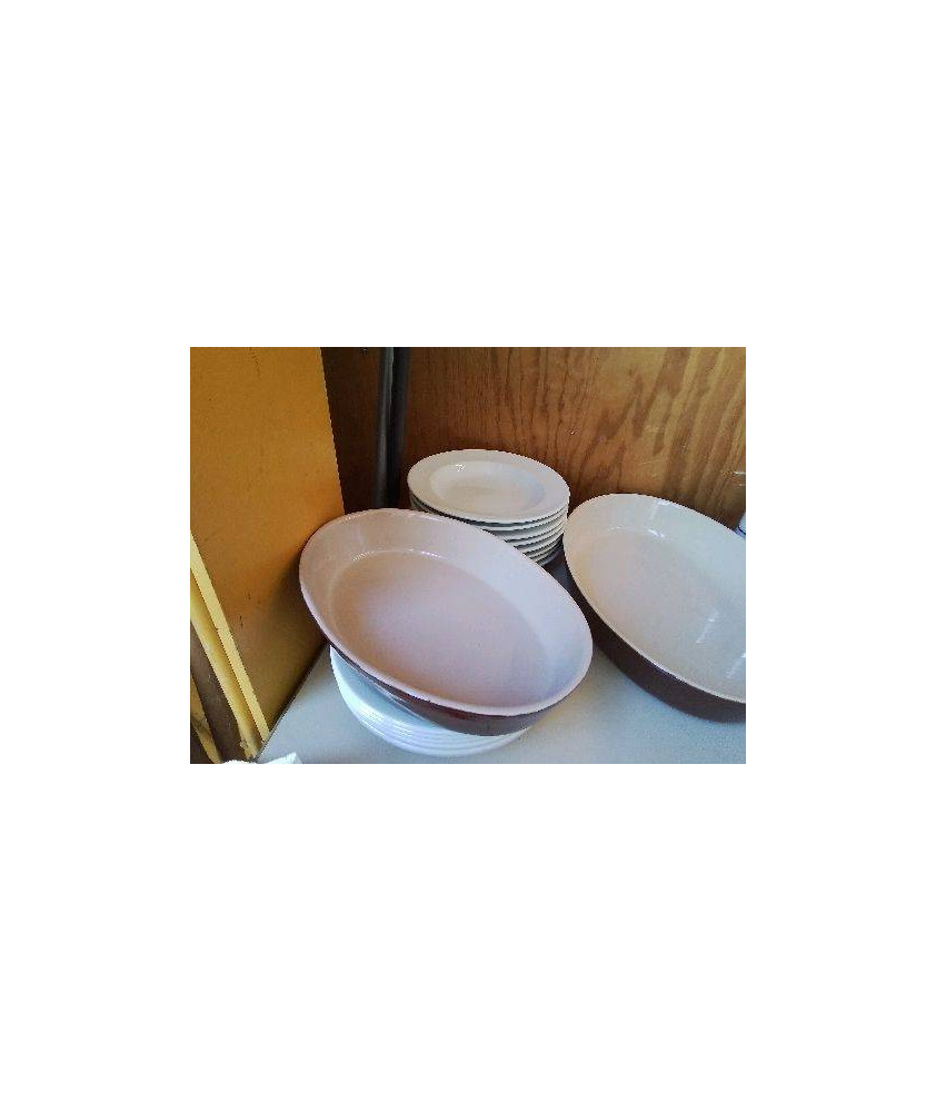 PLAT À FOUR OVALE 