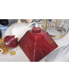 LUSTRE VERRE ROUGE 