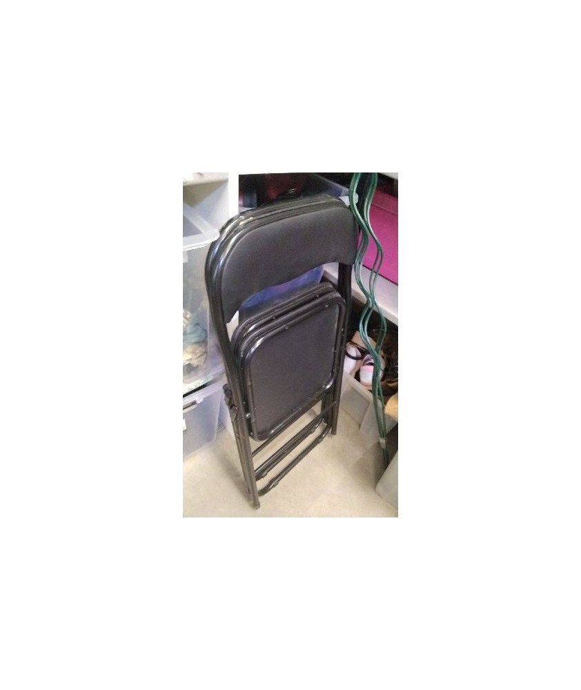 CHAISE PLIANTE NOIRE 
