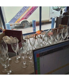 23 VERRES CRISTAL KLEIN 