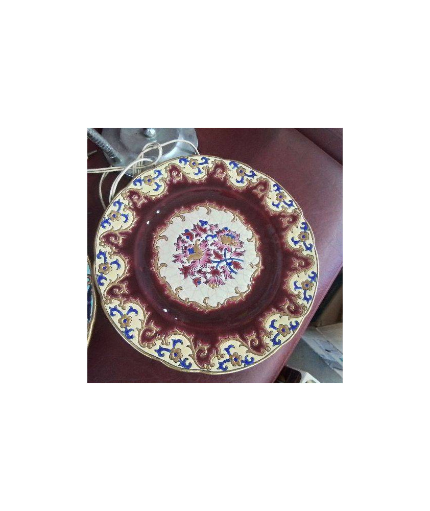 ASSIETTE LONGWY ROUGE
