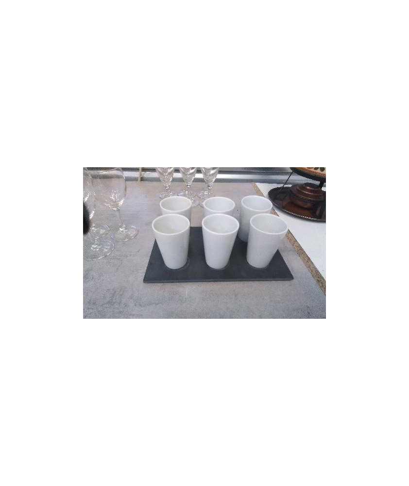 VERRINES X6 SUR ARDOISE 