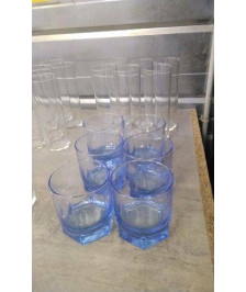VERRE A WHISKY BLEU LE LOT