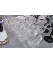 VERRE A PIED CRISTAL MM LE LOT