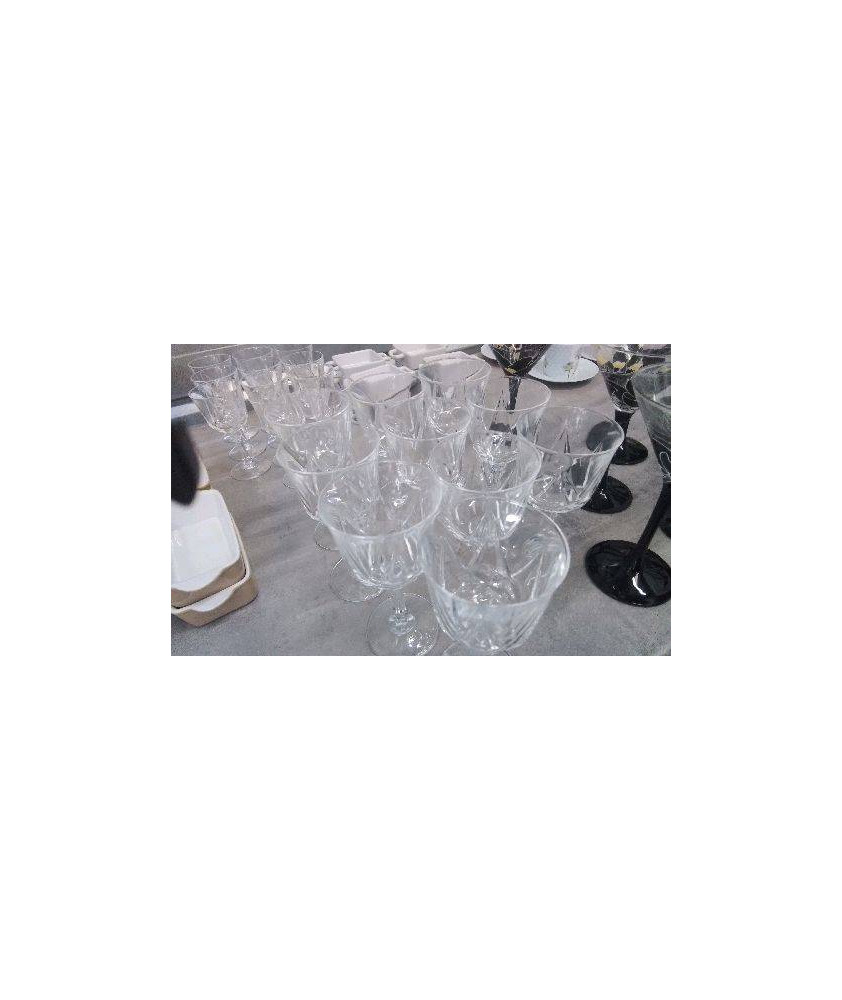 VERRE A PIED CRISTAL MM LE LOT