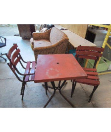 ENSEMBLE DE JARDIN EN FER VINTAGE