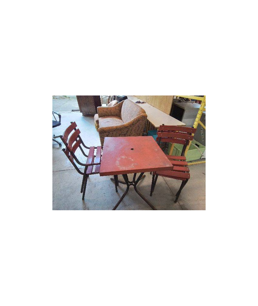ENSEMBLE DE JARDIN EN FER VINTAGE
