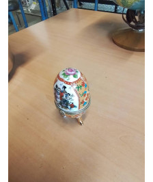 OEUF CÉRAMIQUE DÉCOR ASIATIQUE 
