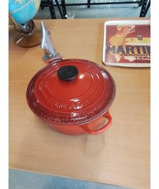 COCOTTE RONDE FONTE ÉMAILLÉE ROUGE LE CREUSET