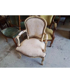 FAUTEUIL CABRIOLET STYLE LOUIS XV