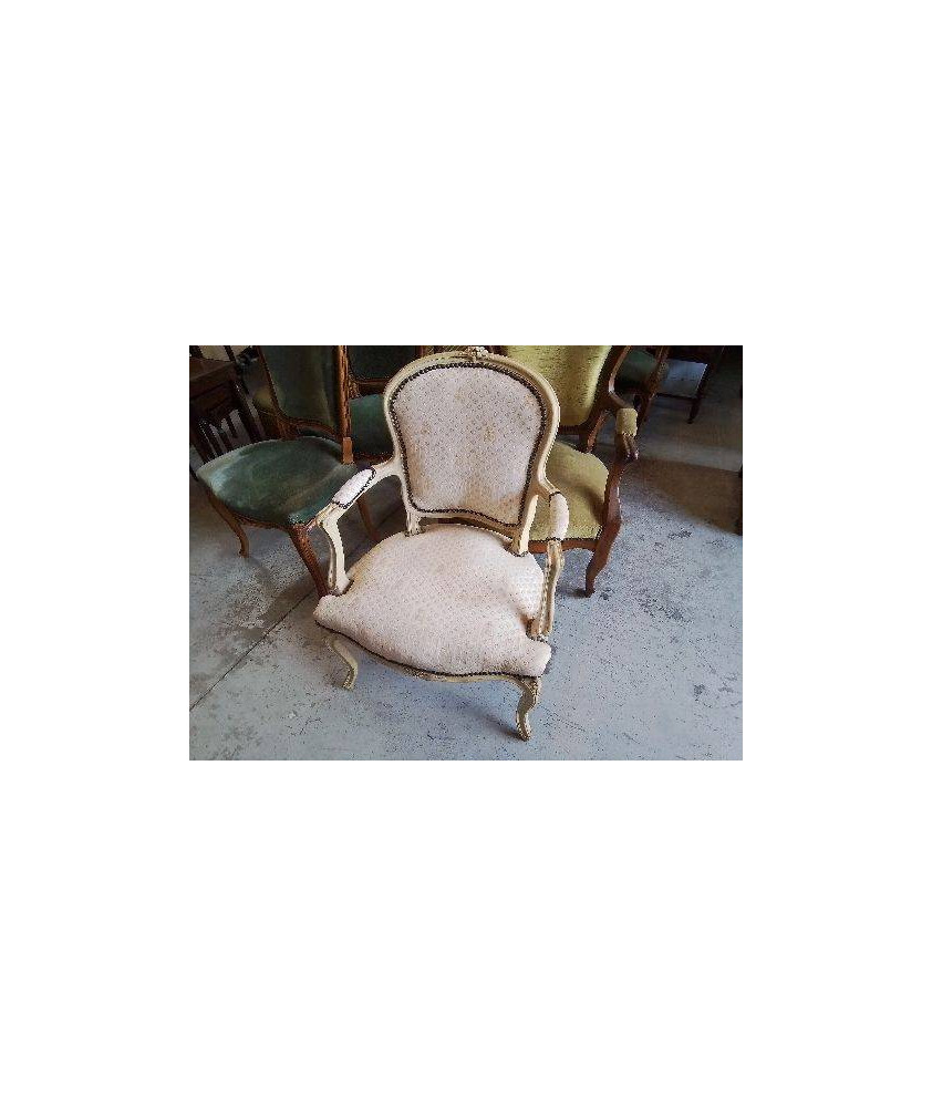 FAUTEUIL CABRIOLET STYLE LOUIS XV