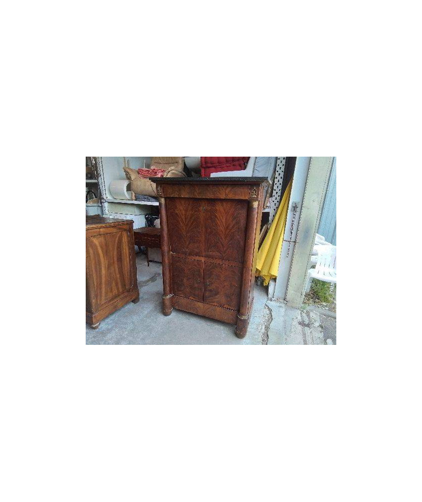 SECRETAIRE STYLE EMPIRE MARBRÉ 