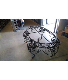 PIED DE TABLE FER FORGE 150X80