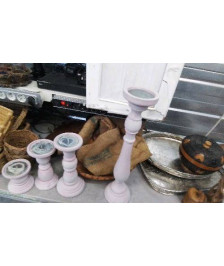 PORTE BOUGIE ROSE GM