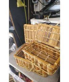VALISETTE GIGOGNE- EN L’ETAT - VINTAGE - BAMBOU
