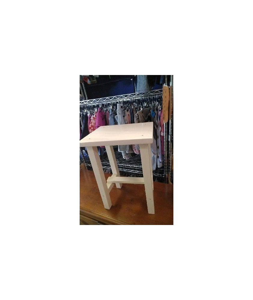 TABOURET BLANC 