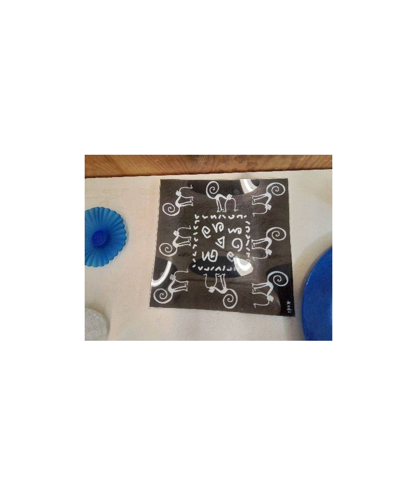 ASSIETTE MOTIF SINGE