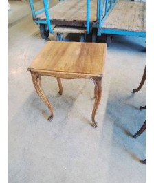 TABLE BASSE RECTANGULAIRE BOIS PIEDS GALBES STYLE RÉGENCE 