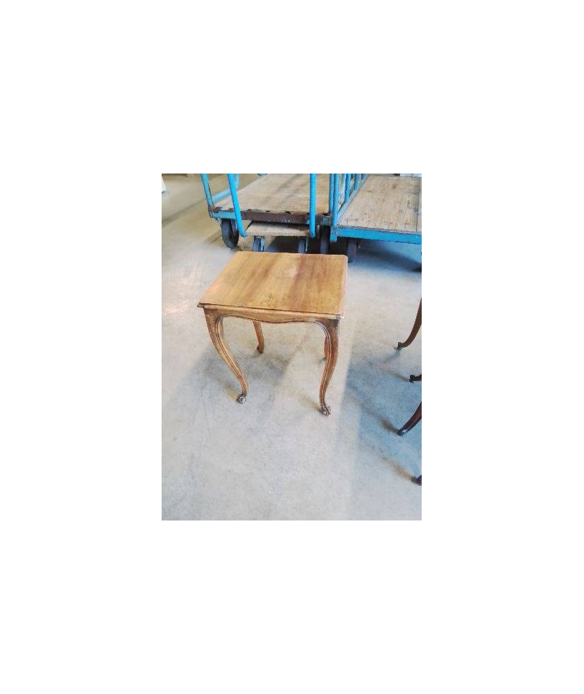 TABLE BASSE RECTANGULAIRE BOIS PIEDS GALBES STYLE RÉGENCE 